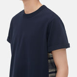 Close-up of Bottega Veneta tee shirts hardware and fine stitching