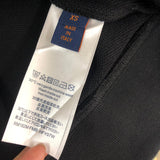 Side profile of Louis Vuitton luxury clothing with relaxed-fit cut