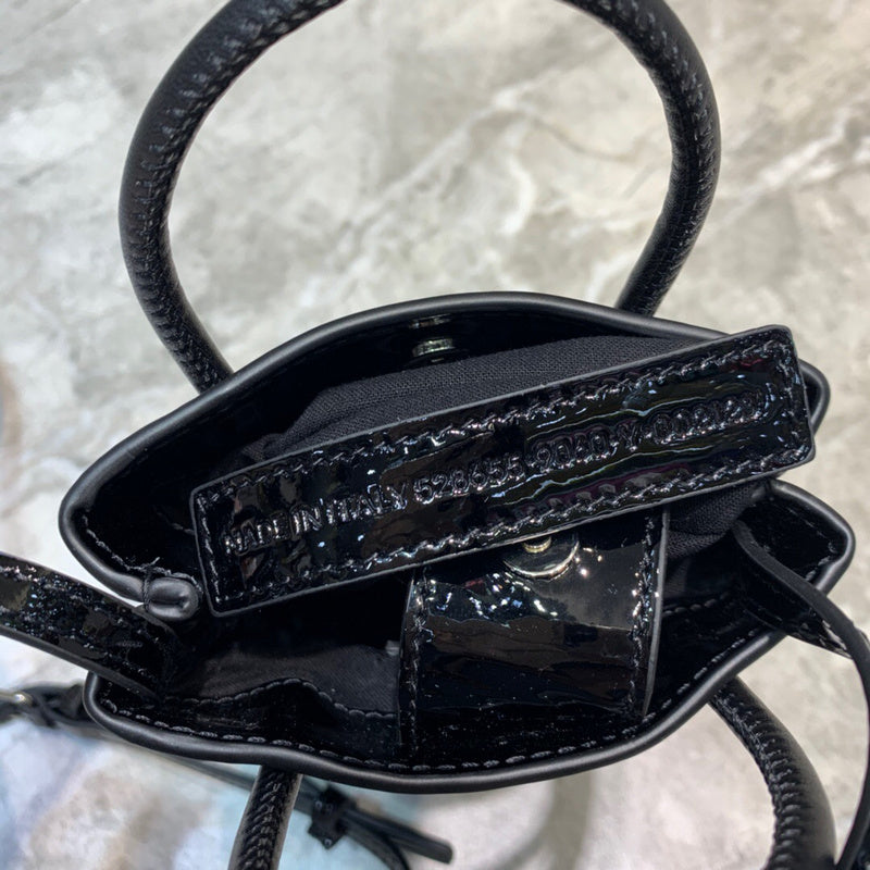 Modern Vegan Leather Handbag - Understated Luxury Look | Women's Premium Handbag #1051 - texture close-up (image 9) of designer-inspired handbag