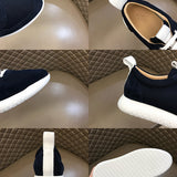 Hermès Camel Slip-On Sneakers - Detail Shot of Craftsmanship