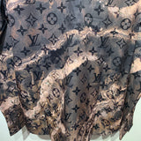 Back view of Louis Vuitton cotton t-shirt with signature branding