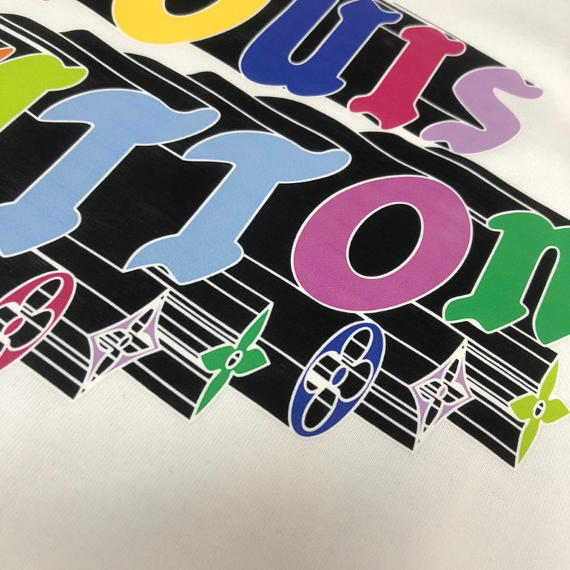 Front view of Louis Vuitton cotton t-shirt with label-forward styling