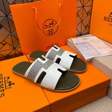 Hermès Tan Slip-On Sneakers - Lifestyle Styling Shot