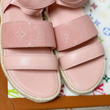 Close-up of Louis Vuitton shoes craftsmanship