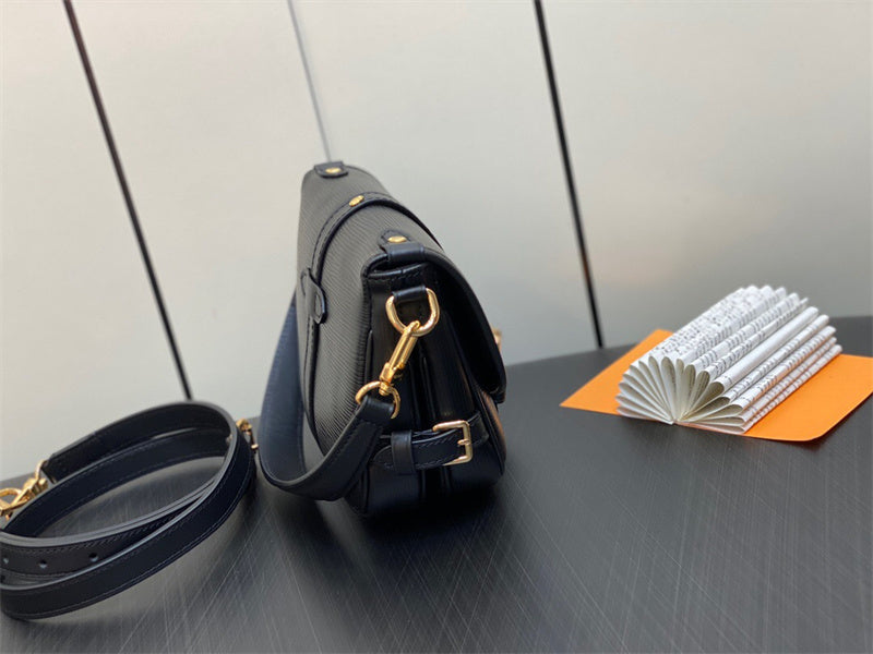  Sleek everyday bag carried on shoulder