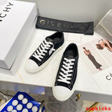 Givenchy Black Low-Top Sneakers - Angled View