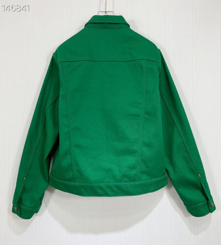 Side profile of Louis Vuitton luxury clothing with tailored silhouette