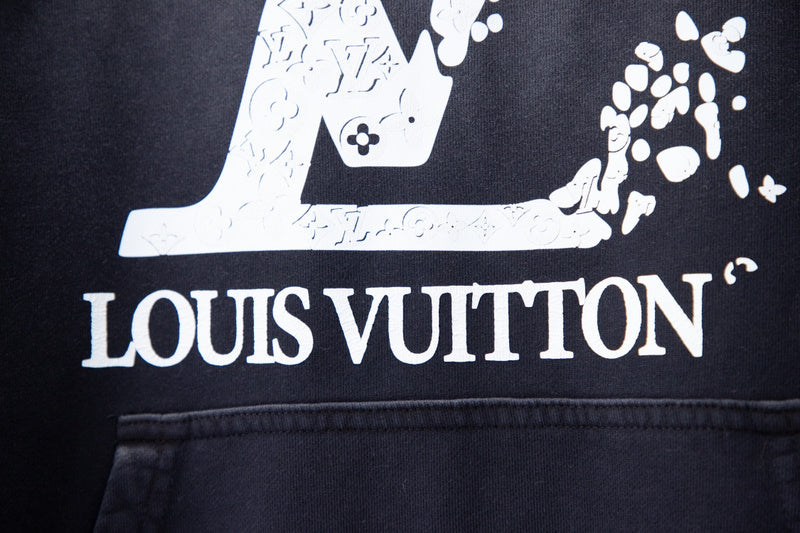 Front view of Louis Vuitton luxury clothing with tailored silhouette