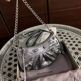 Top view of refined sleek women's handbag – women's statement bag