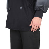 Close-up of Alexander McQueen coats hardware and fine stitching