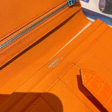 Sleek bag shown from front angle