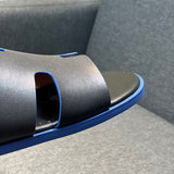 Hermès Black Loafer Flats - Angled View