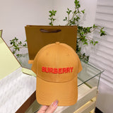 Close-up detail view of Burberry unisex cap