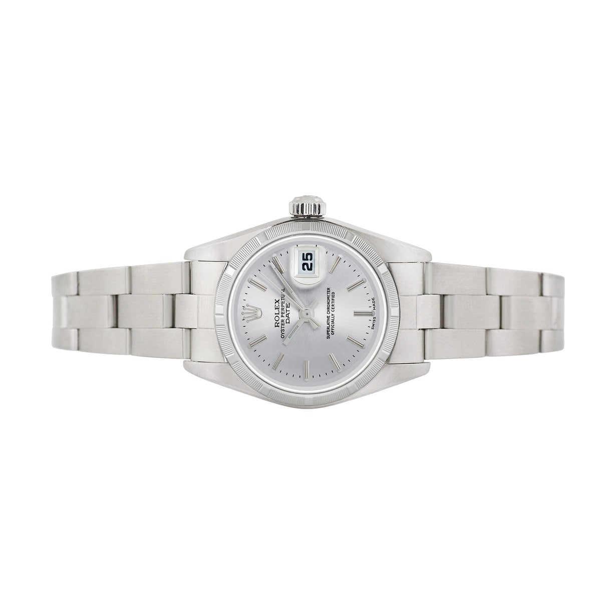 Front view of Rolex women's watch