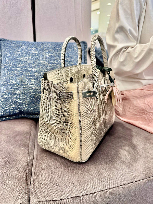 Close-up detail of understated bag design