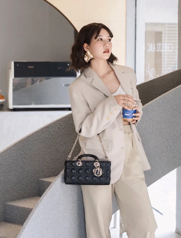 Interior view of elevated modern women's handbag – women's luxury accessory