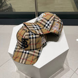 Side view of Burberry unisex cap