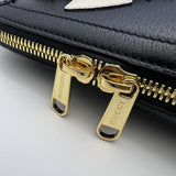 Interior view of classic structured women's handbag – women's statement bag