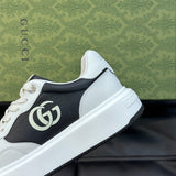 Gucci all-black luxury sneakers view 6 retro runner design