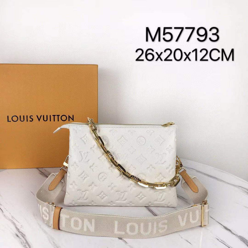 Side profile of statement elevated women's handbag – women's everyday handbag