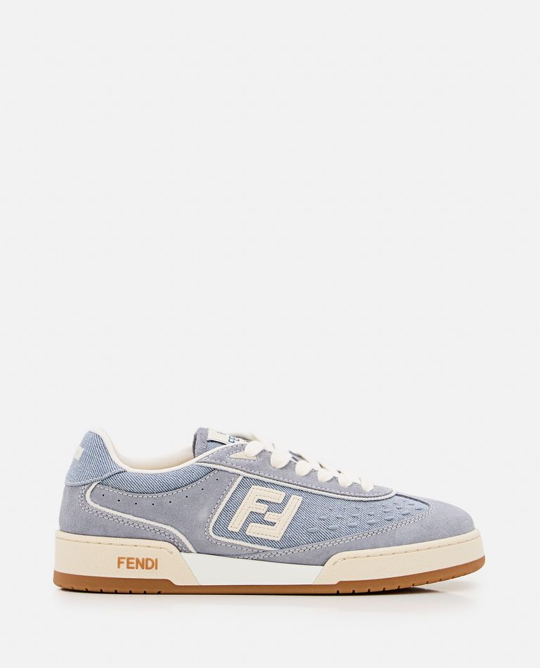 Close-up of Fendi athletic hardware and fine stitching