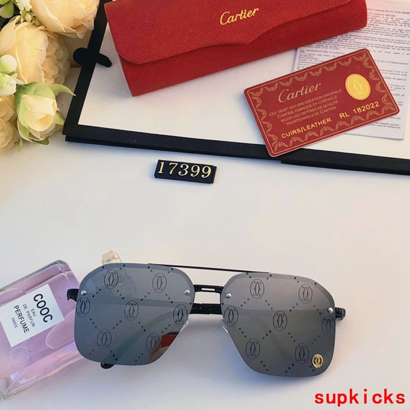 Angled view of Cartier unisex sunglasses