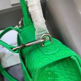 Elegant Faux Leather Handbag - Signature Hardware Accents | Women's Premium Handbag #564 - styled full view (image 7) of designer-inspired handbag