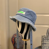 Close-up detail view of Burberry unisex cap