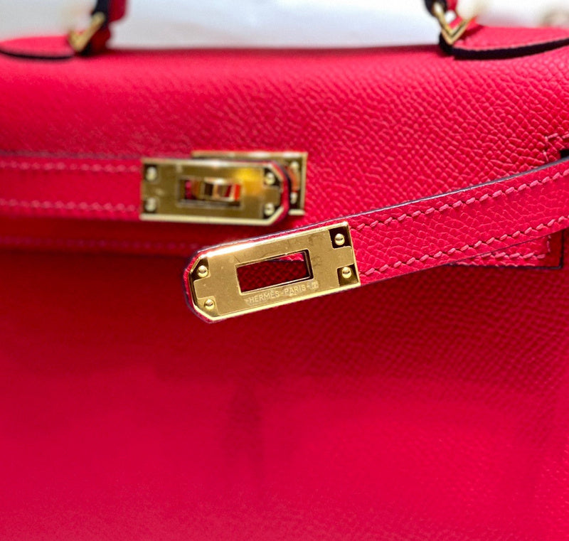 Close-up detail of sophisticated bag design