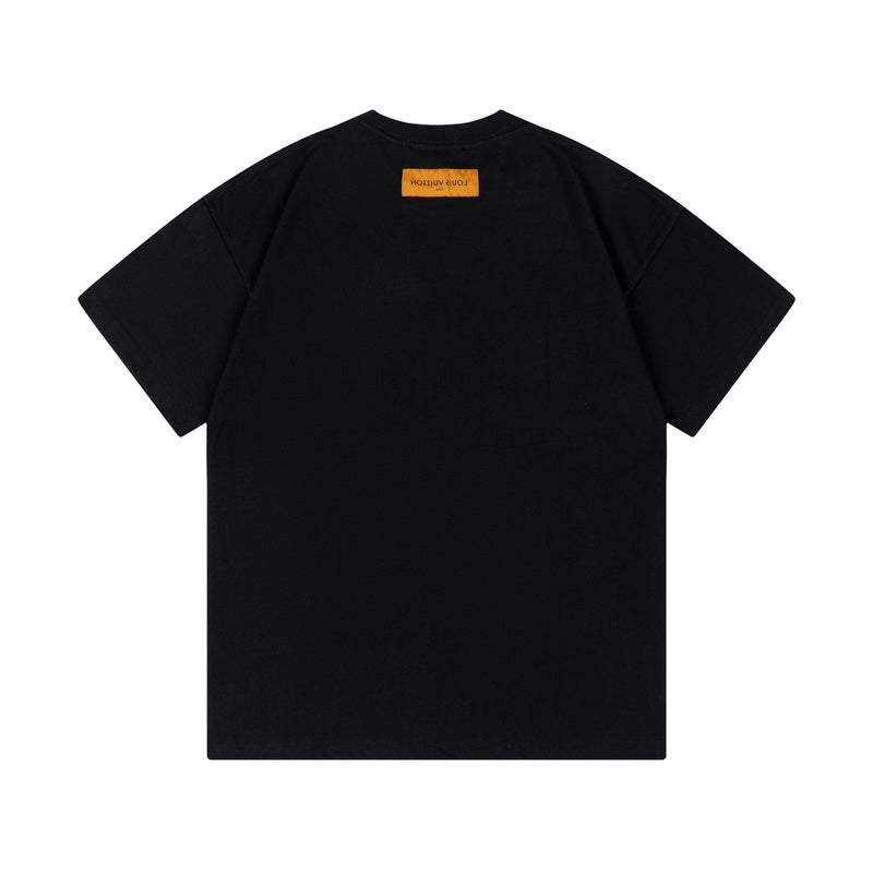 Side profile of Louis Vuitton cotton t-shirt with contemporary cut