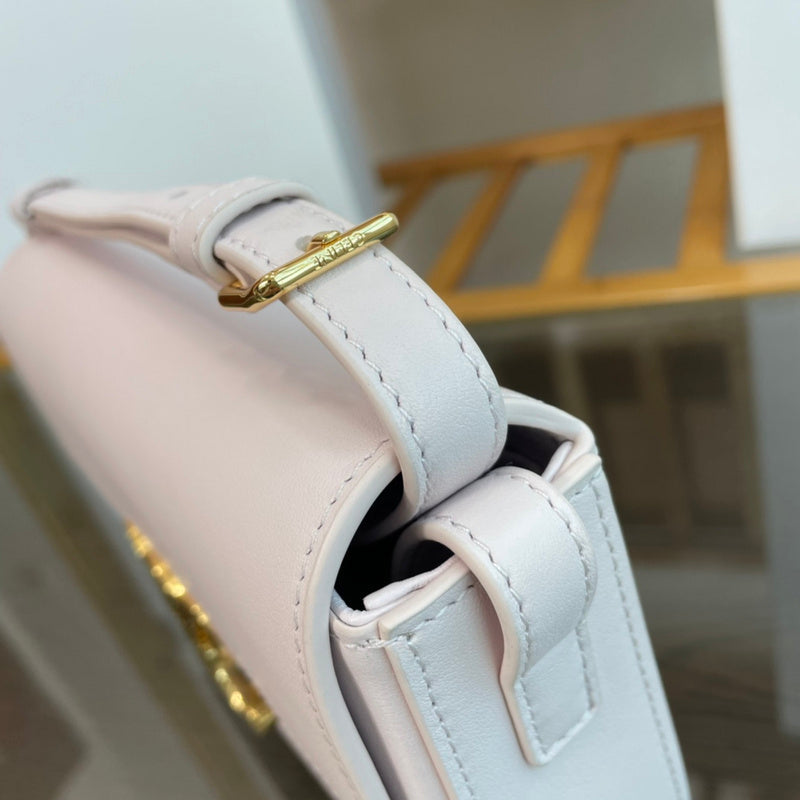 Front view of classic signature women's handbag – women's designer-style accessory