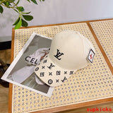Close-up detail view of Louis Vuitton unisex cap