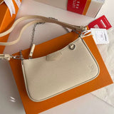 Close-up detail of signature modern women's handbag – women's statement bag