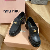Miu Miu luxury shoes detail shot