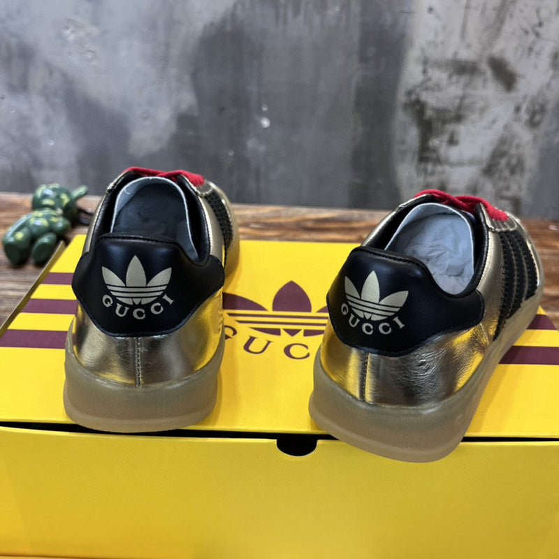 Gucci sneakers detailed view showing premium designer craftsmanship