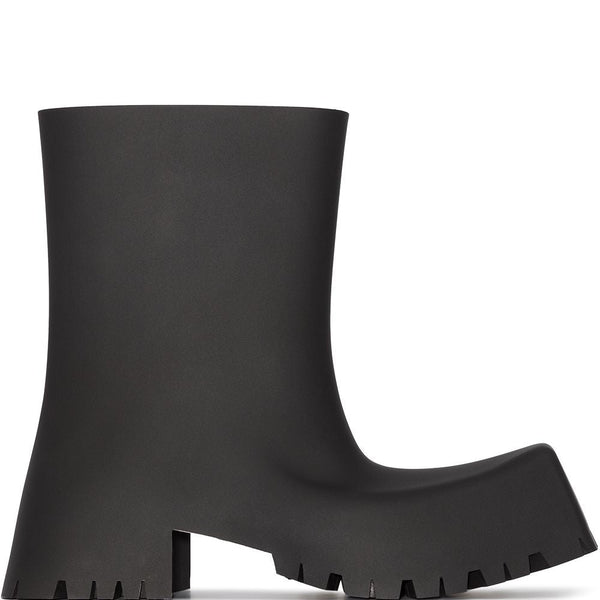 Balenciaga Shoes? BALENCIAGA Trooper Block-Heel Rubber Boots Luxury Lifestyle Designer Footwear