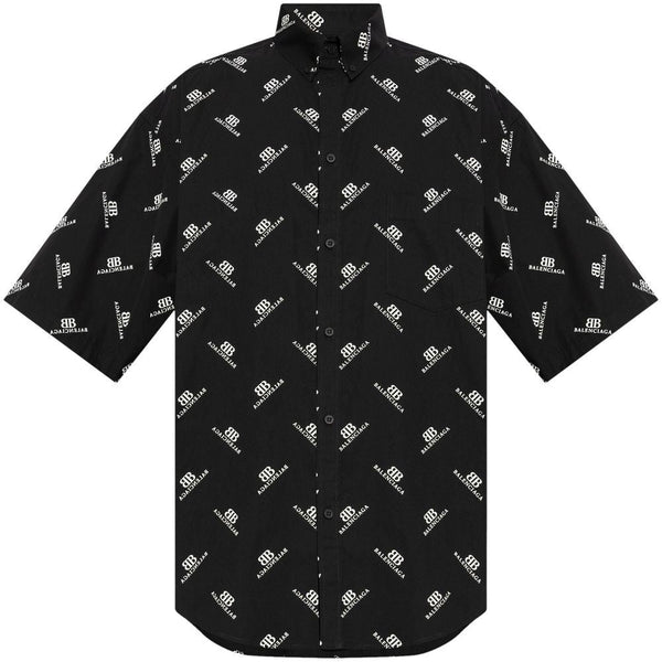 Balenciaga Tops- BALENCIAGA Large Fit Button-Up Shirt Elegant Everyday Designer Top