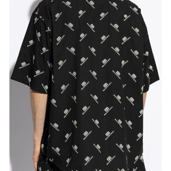 Balenciaga Tops- BALENCIAGA Large Fit Button-Up Shirt Elegant Everyday Designer Top