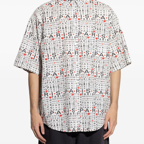 Balenciaga Tops- BALENCIAGA Large Fit Casual Shirt for Men Elegant Everyday Designer Top