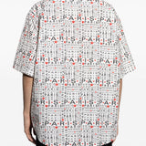 Close-up of Balenciaga shirts hardware and fine stitching