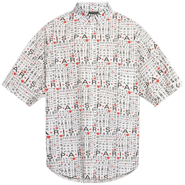 Balenciaga Tops? BALENCIAGA Large Fit Casual Shirt for Men Premium Designer Casual Top