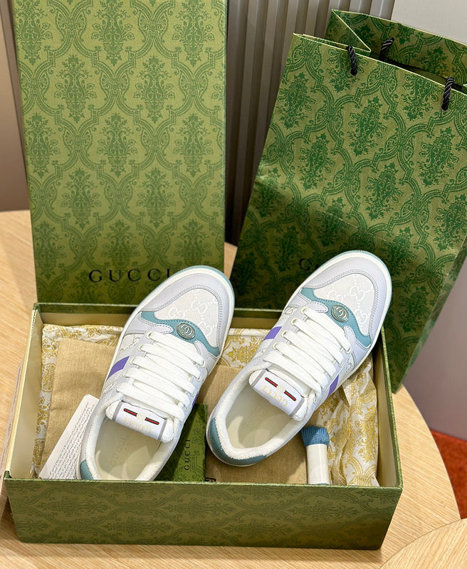 Gucci two-tone luxury sneakers view 7 streetwear statement look