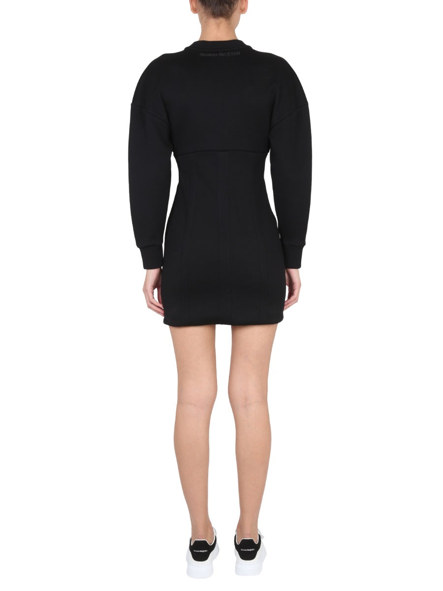 Alexander McQueen cocktail dresses side profile designer luxury fashion