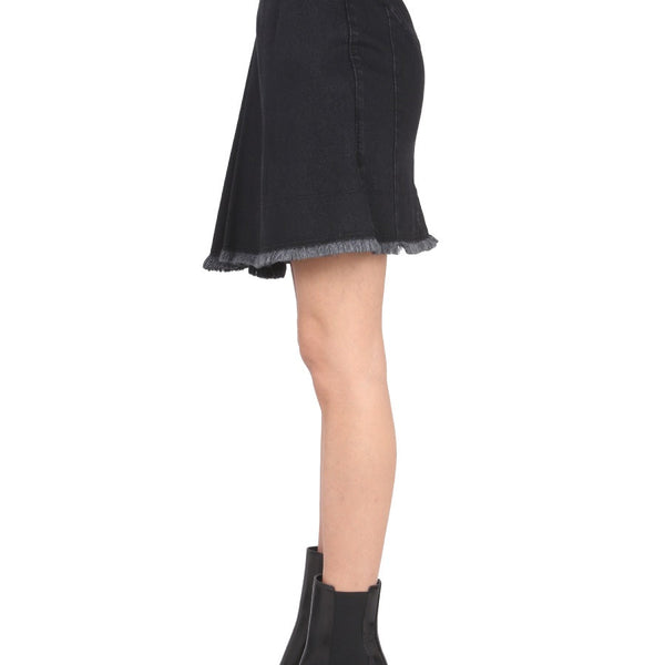 Alexander McQueen Skirts? Alexander Mcqueen Women Asymmetrical Mini Skirt Elegant Designer Casual Skirt