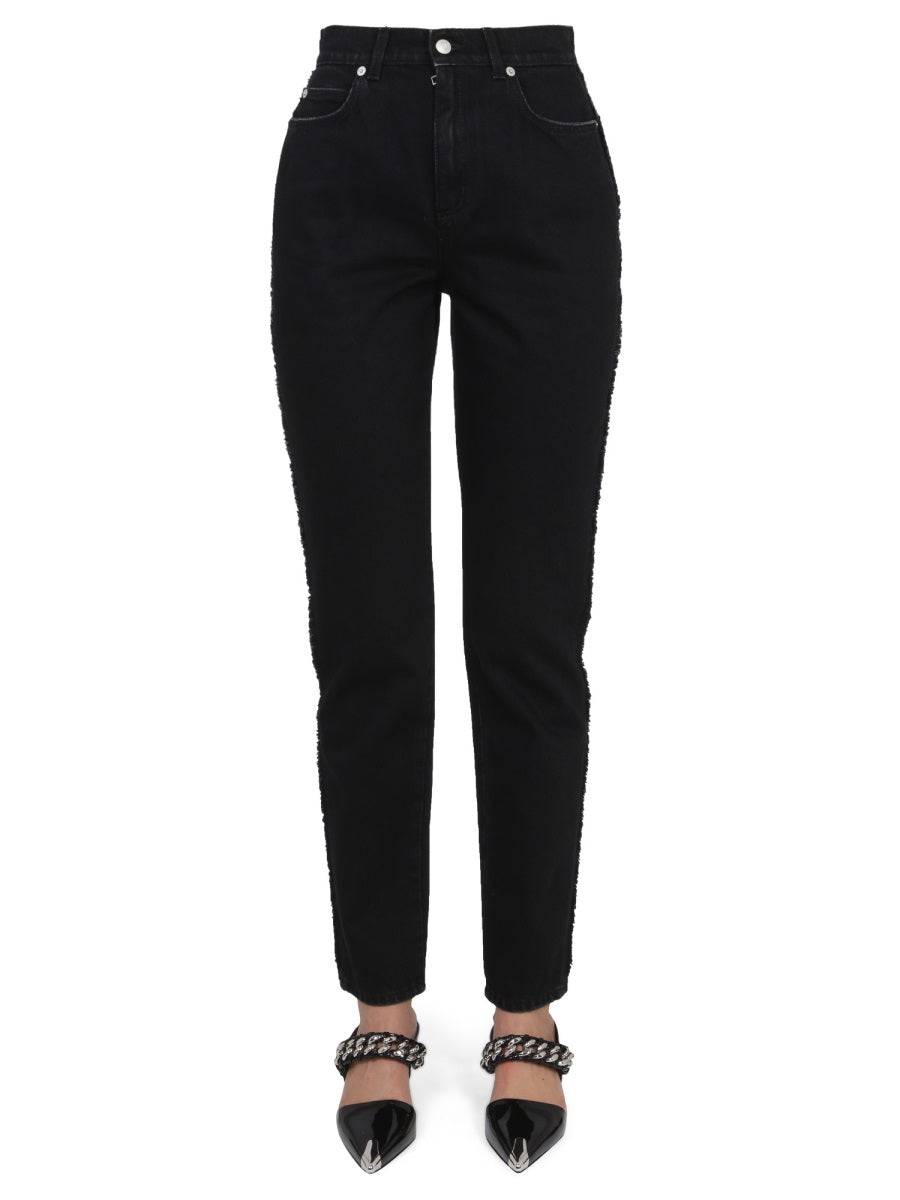 Alexander McQueen Jeans? Alexander Mcqueen Women Boyfriend Jeans Premium Designer Denim Jeans