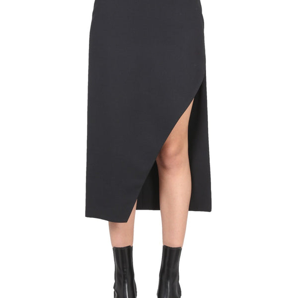 Alexander McQueen Skirts- Alexander Mcqueen Women Wool And Mohair Skirt Elegant Designer Casual Skirt