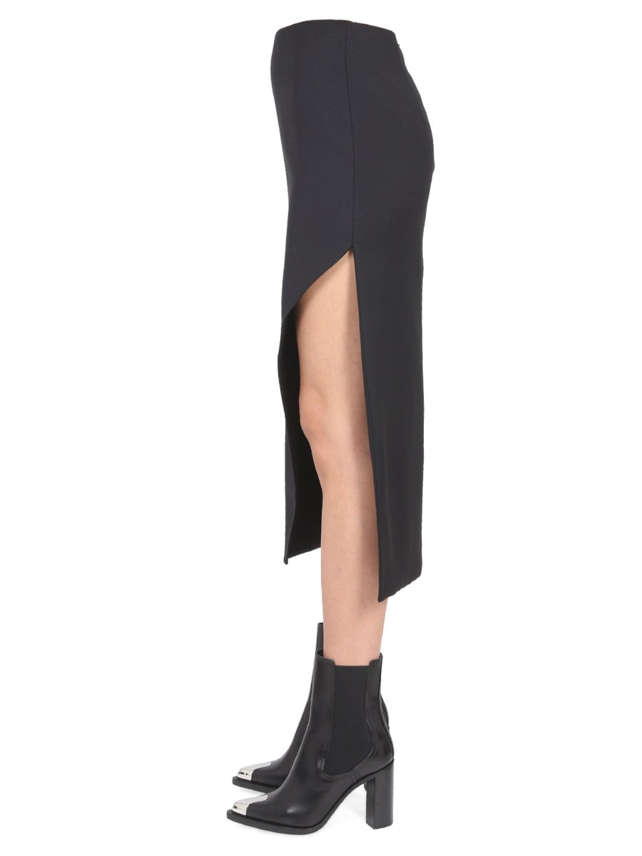 Alexander McQueen skirts side profile designer luxury fashion