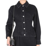 Close-up of Alexander McQueen jackets hardware and fine stitching