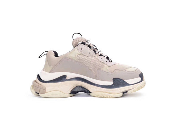 Balenciaga Camel Chunky Platform Sneakers - Angled View