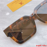 Side view of Louis Vuitton unisex sunglasses